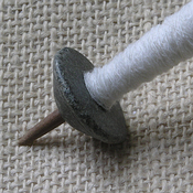 Bowmont fleece spun from hand combed sliver
